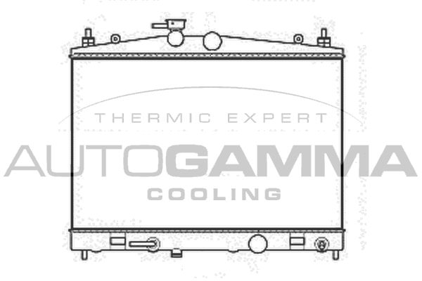 107458 AUTOGAMMA Радиатор, охлаждение двигателя