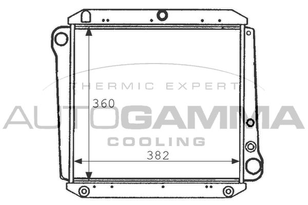 101101 AUTOGAMMA Радиатор, охлаждение двигателя