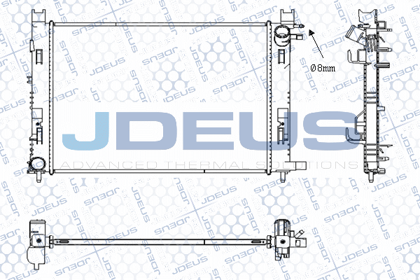 M0231130 JDEUS Радиатор, охлаждение двигателя