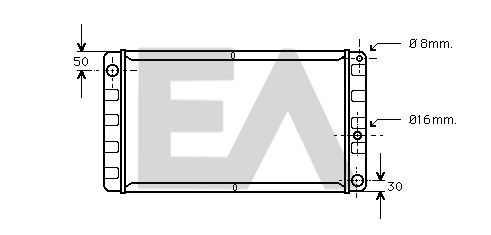 31R78003 EACLIMA Радиатор, охлаждение двигателя