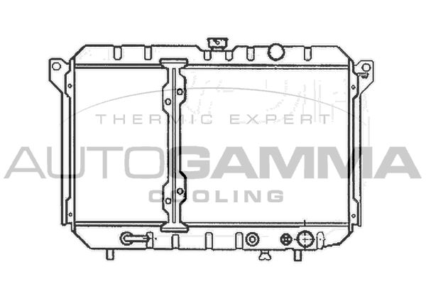 100599 AUTOGAMMA Радиатор, охлаждение двигателя