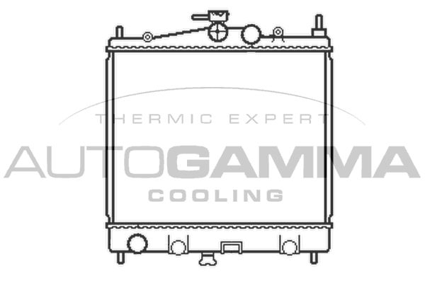 103382 AUTOGAMMA Радиатор, охлаждение двигателя