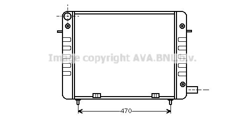 OL2110 AVA QUALITY COOLING Радиатор, охлаждение двигателя