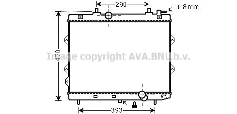 KA2129 AVA QUALITY COOLING Радиатор, охлаждение двигателя