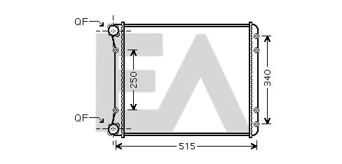 31R02094 EACLIMA Радиатор, охлаждение двигателя