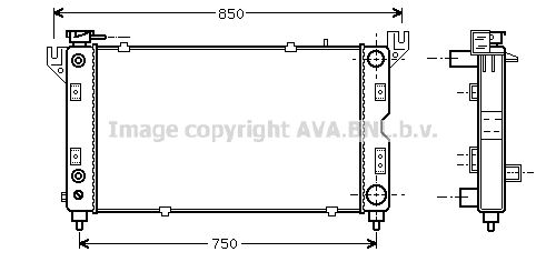 CR2028 AVA QUALITY COOLING Радиатор, охлаждение двигателя