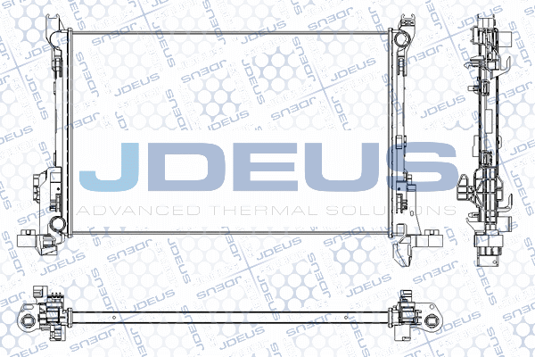 RA0231150 JDEUS Радиатор, охлаждение двигателя