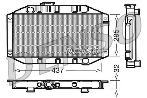 DRM10011 DENSO Радиатор, охлаждение двигателя