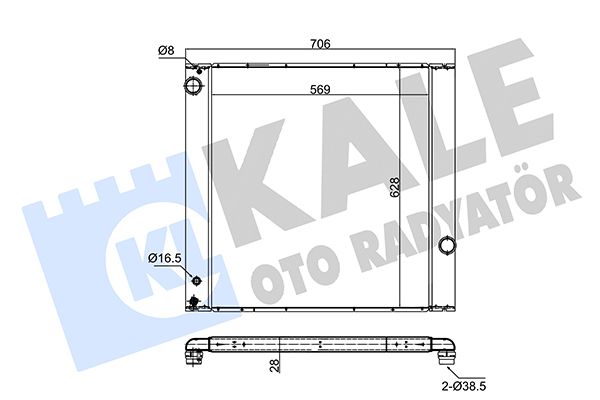 350900 KALE OTO RADYATÖR Радиатор, охлаждение двигателя