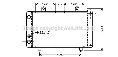 PEA2319 AVA QUALITY COOLING Радиатор, охлаждение двигателя