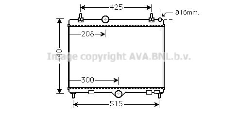 PEA2358 AVA QUALITY COOLING Радиатор, охлаждение двигателя