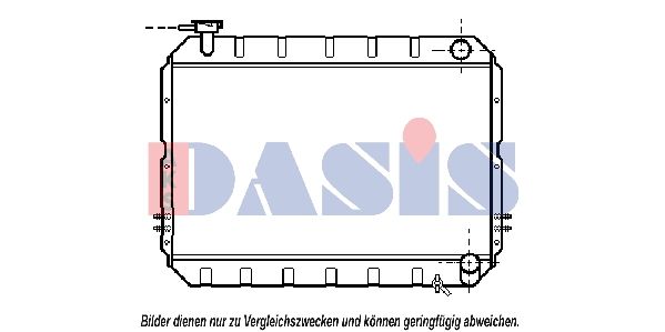 213370N AKS DASIS Радиатор, охлаждение двигателя