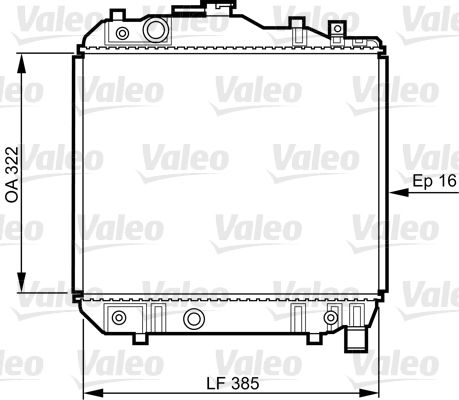 731042 VALEO Радиатор, охлаждение двигателя