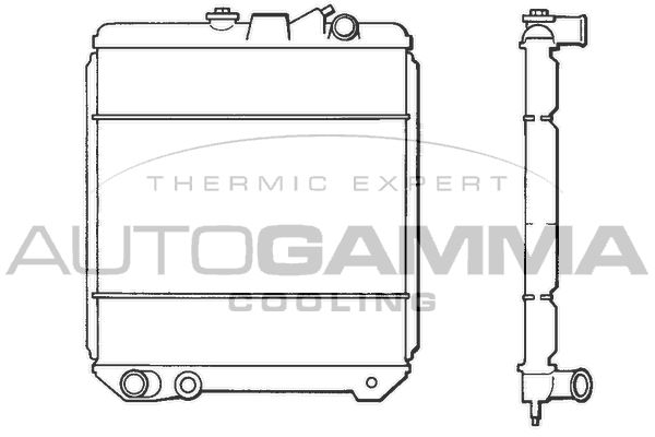 100814 AUTOGAMMA Радиатор, охлаждение двигателя