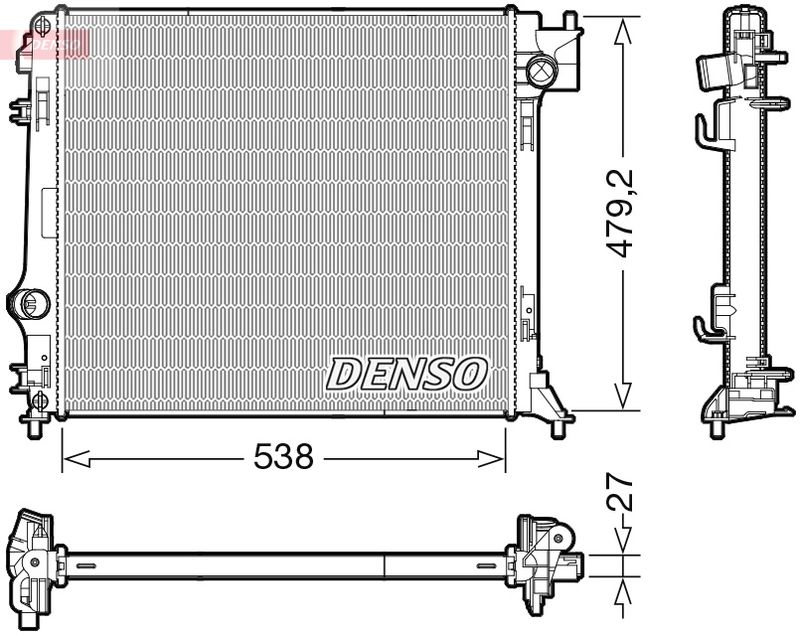 DRM46064 DENSO Радиатор, охлаждение двигателя