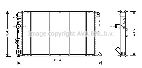 RT2263 AVA QUALITY COOLING Радиатор, охлаждение двигателя