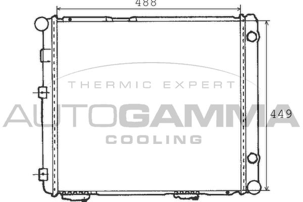 100517 AUTOGAMMA Радиатор, охлаждение двигателя