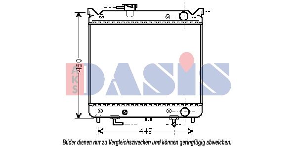 320022N AKS DASIS Радиатор, охлаждение двигателя