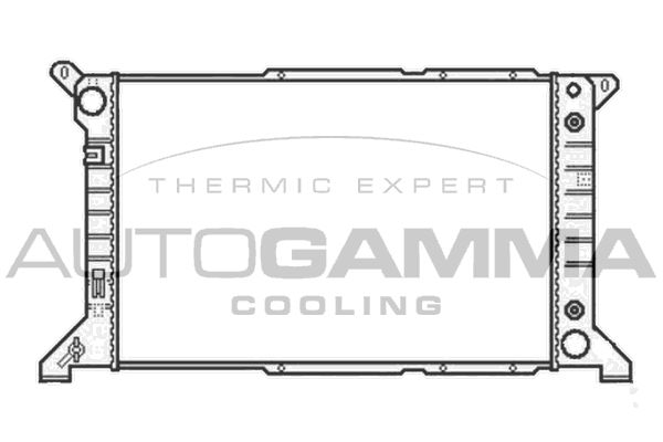 102090 AUTOGAMMA Радиатор, охлаждение двигателя