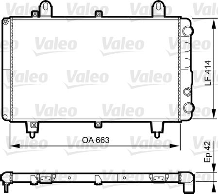 883764 VALEO Радиатор, охлаждение двигателя