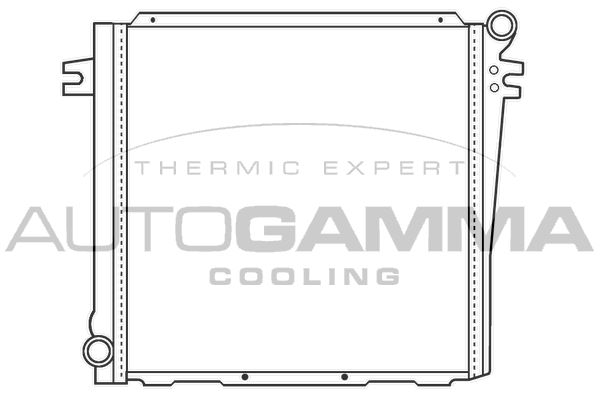 100116 AUTOGAMMA Радиатор, охлаждение двигателя