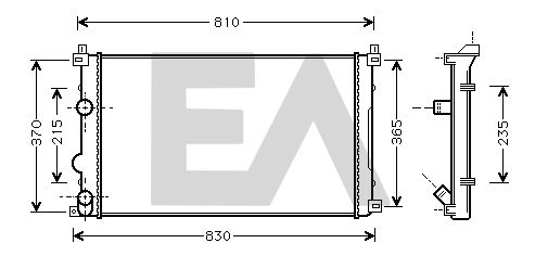 31R60138 EACLIMA Радиатор, охлаждение двигателя