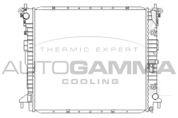 104426 AUTOGAMMA Радиатор, охлаждение двигателя