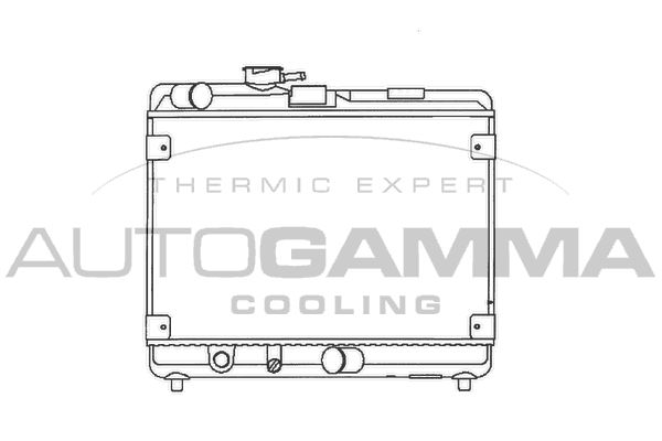 100303 AUTOGAMMA Радиатор, охлаждение двигателя