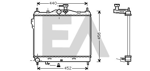 31R28130 EACLIMA Радиатор, охлаждение двигателя