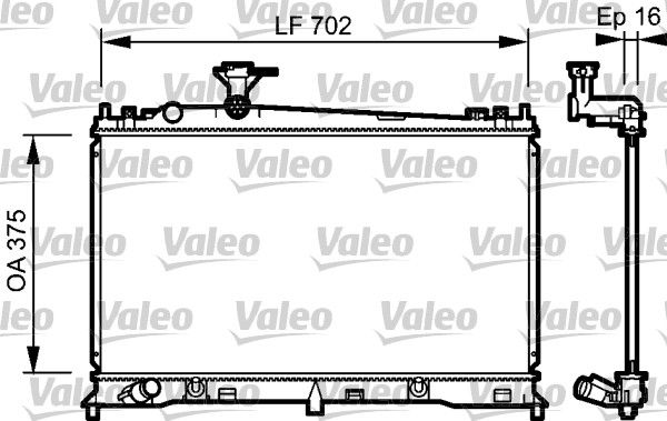 734483 VALEO Радиатор, охлаждение двигателя