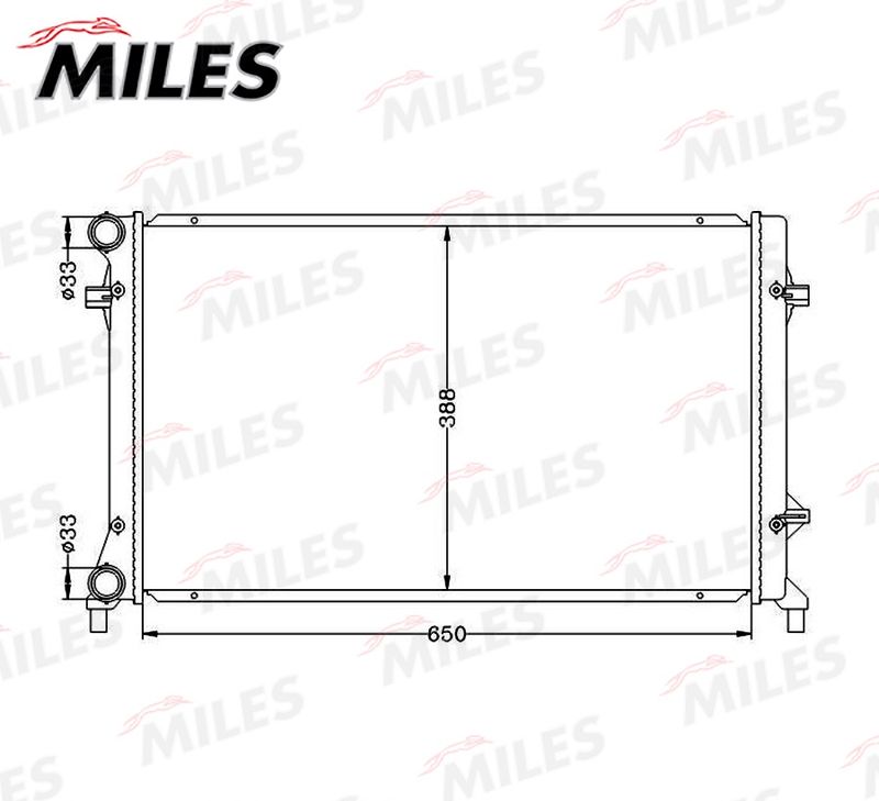 ACRB017 MILES Радиатор, охлаждение двигателя