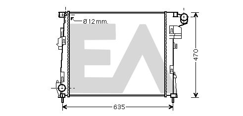 31R60150 EACLIMA Радиатор, охлаждение двигателя