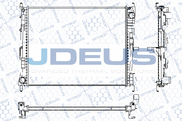 RA0230870 JDEUS Радиатор, охлаждение двигателя