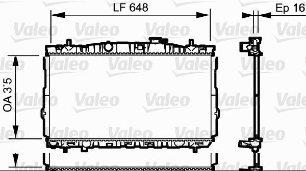 734903 VALEO Радиатор, охлаждение двигателя