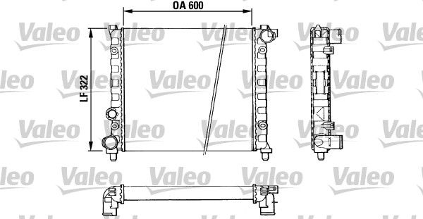 883958 VALEO Радиатор, охлаждение двигателя