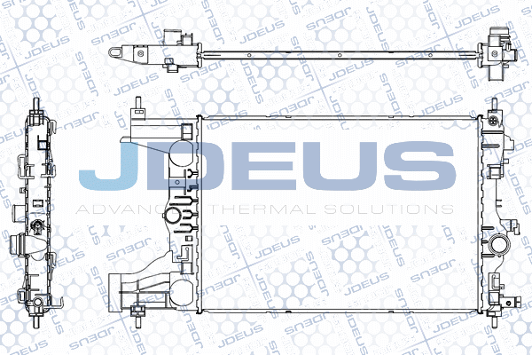 M0201040 JDEUS Радиатор, охлаждение двигателя