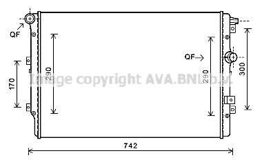 VN2362 AVA QUALITY COOLING Радиатор, охлаждение двигателя