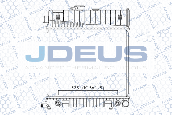 M0171290 JDEUS Радиатор, охлаждение двигателя