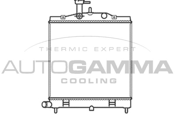 105872 AUTOGAMMA Радиатор, охлаждение двигателя