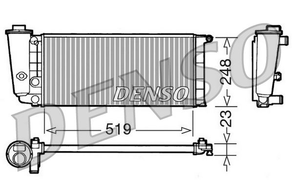 DRM09080 DENSO Радиатор, охлаждение двигателя