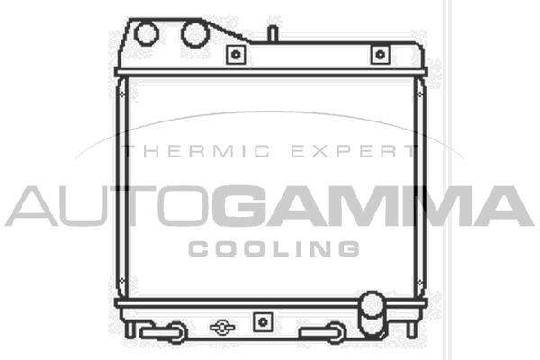 103815 AUTOGAMMA Радиатор, охлаждение двигателя