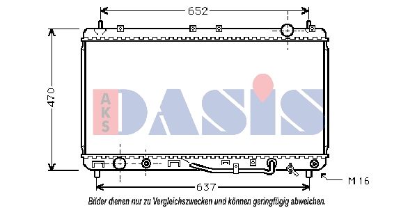 211970N AKS DASIS Радиатор, охлаждение двигателя