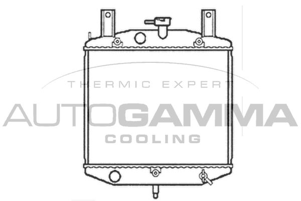 103405 AUTOGAMMA Радиатор, охлаждение двигателя