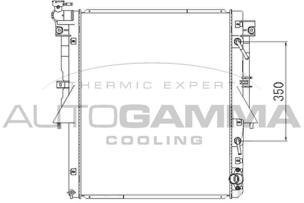 107830 AUTOGAMMA Радиатор, охлаждение двигателя