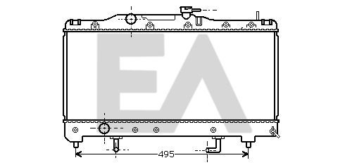 31R71296 EACLIMA Радиатор, охлаждение двигателя