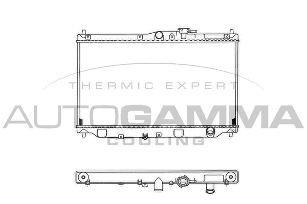 100406 AUTOGAMMA Радиатор, охлаждение двигателя