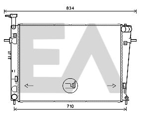 31R28104 EACLIMA Радиатор, охлаждение двигателя