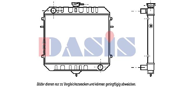 150037N AKS DASIS Радиатор, охлаждение двигателя