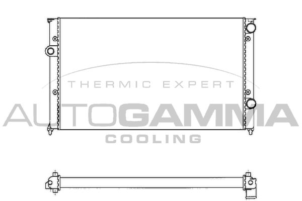 102009 AUTOGAMMA Радиатор, охлаждение двигателя