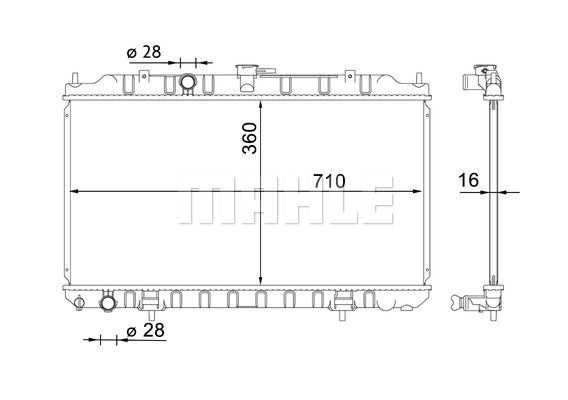 CR1702000S MAHLE Радиатор, охлаждение двигателя